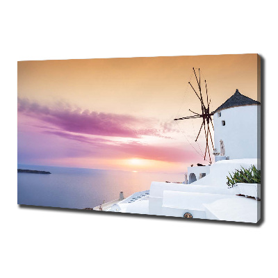 Canvas wall art Santorini Greece