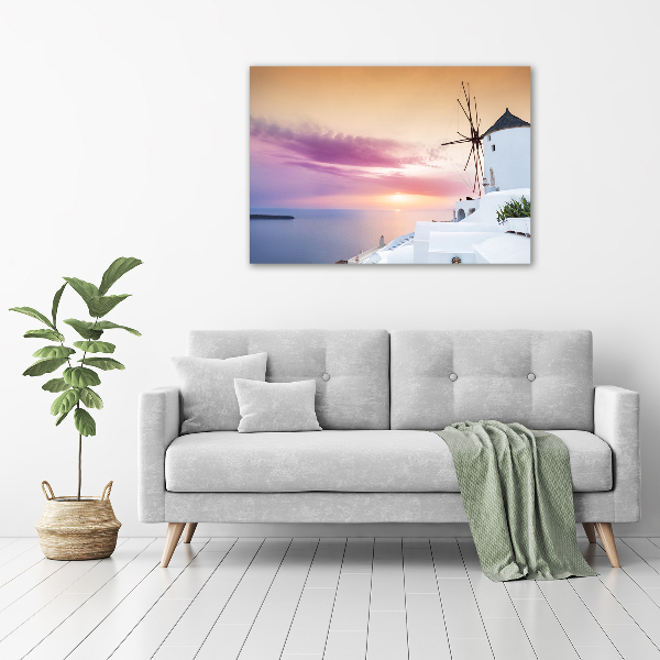 Canvas wall art Santorini Greece