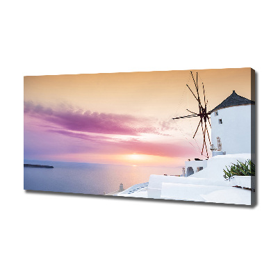 Canvas wall art Santorini Greece