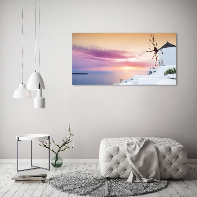 Canvas wall art Santorini Greece