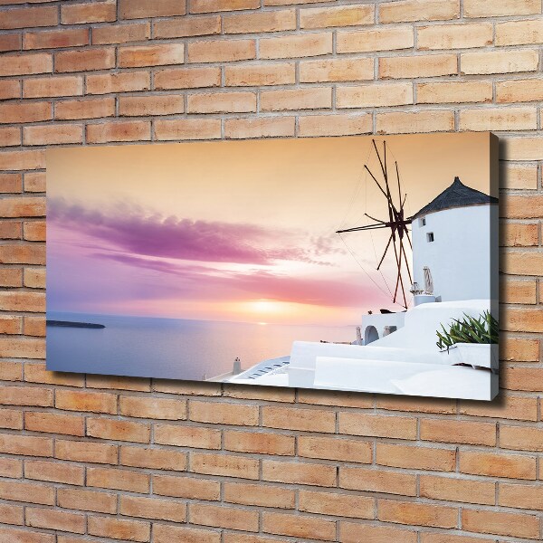 Canvas wall art Santorini Greece