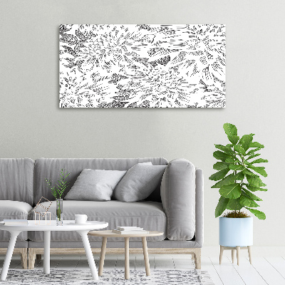 Canvas wall art Floral pattern