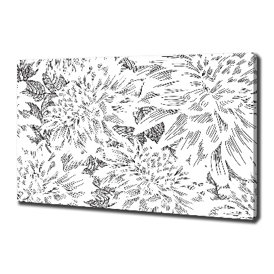 Canvas wall art Floral pattern