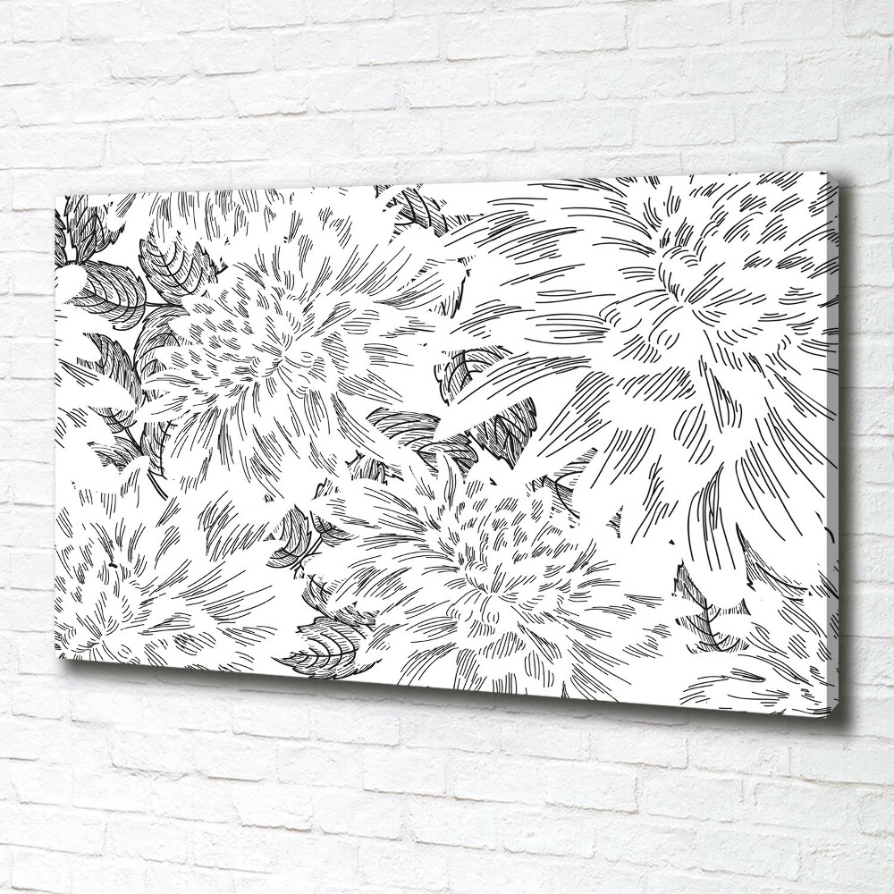 Canvas wall art Floral pattern