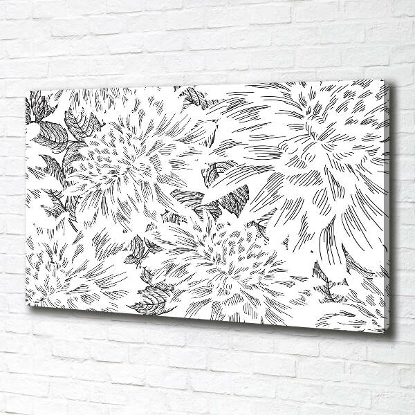 Canvas wall art Floral pattern