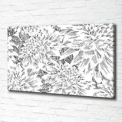 Canvas wall art Floral pattern