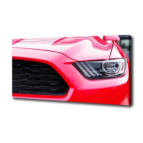 Canvas wall art Red Mustang