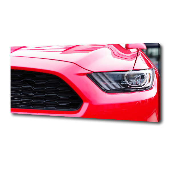 Canvas wall art Red Mustang