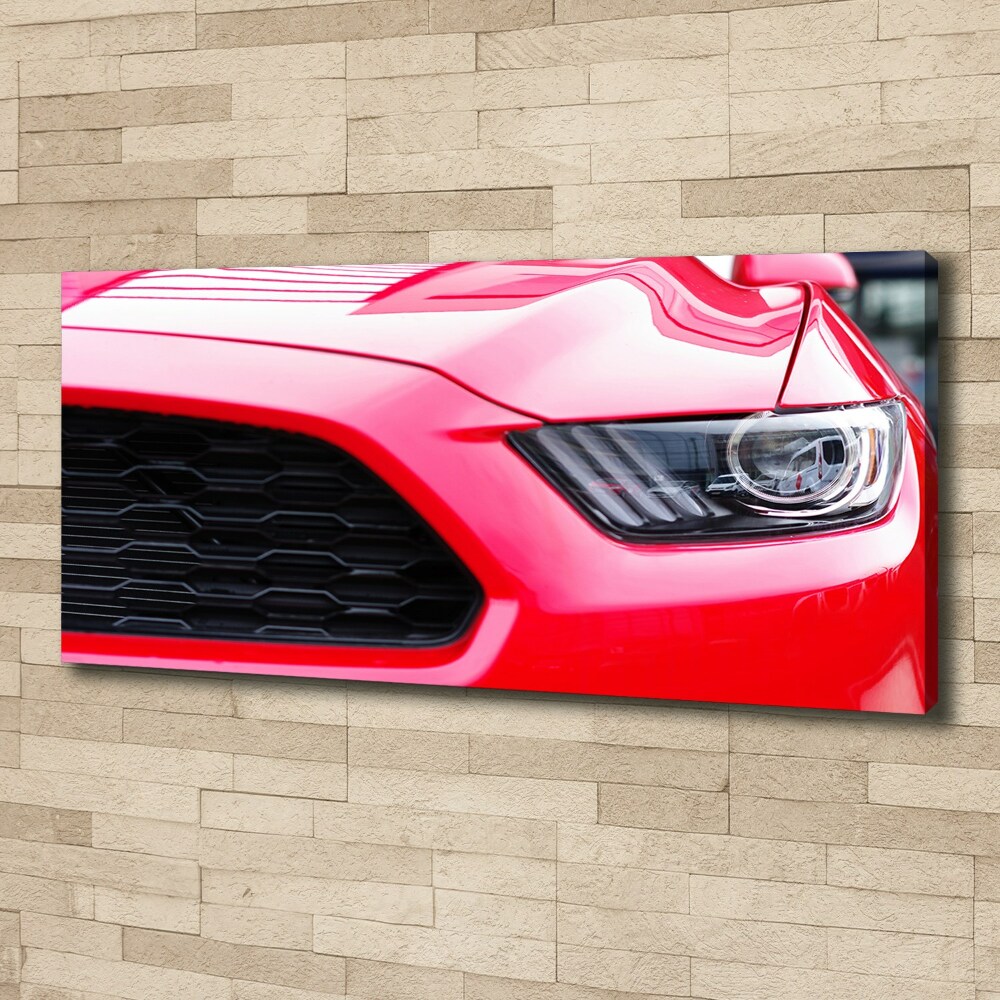 Canvas wall art Red Mustang