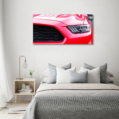 Canvas wall art Red Mustang