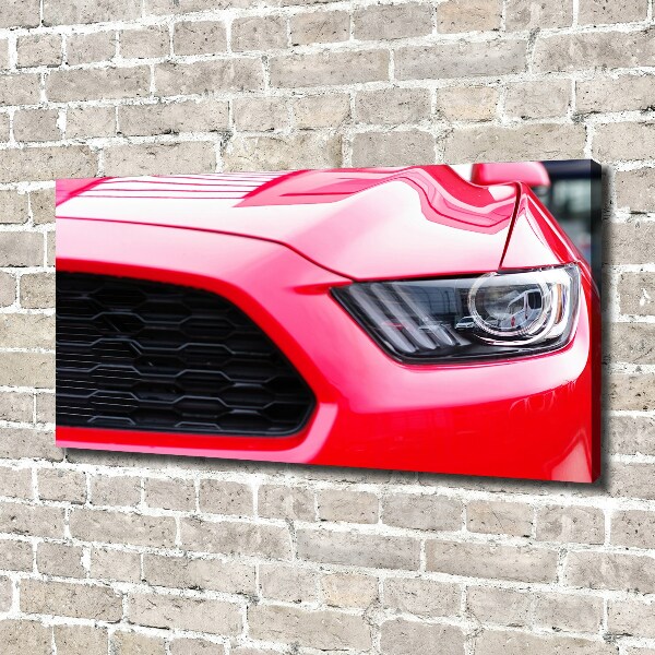 Canvas wall art Red Mustang