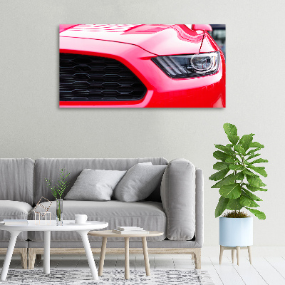 Canvas wall art Red Mustang