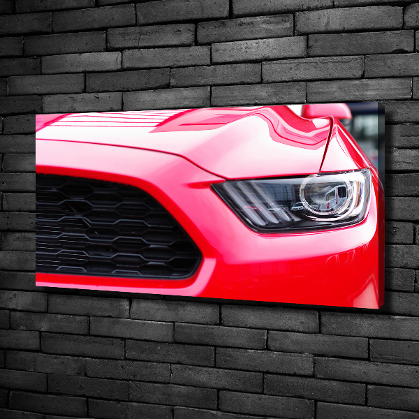 Canvas wall art Red Mustang