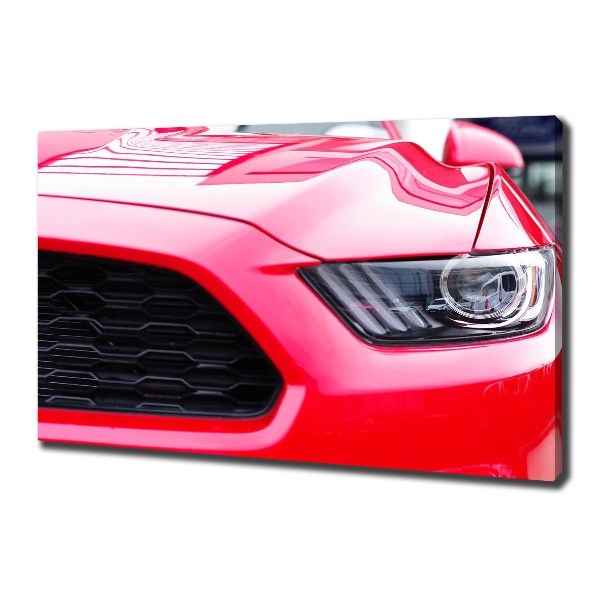 Canvas wall art Red Mustang