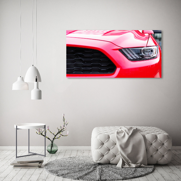 Canvas wall art Red Mustang