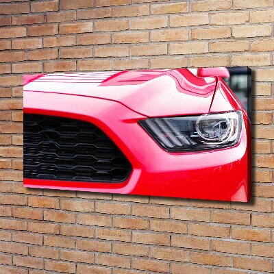 Canvas wall art Red Mustang