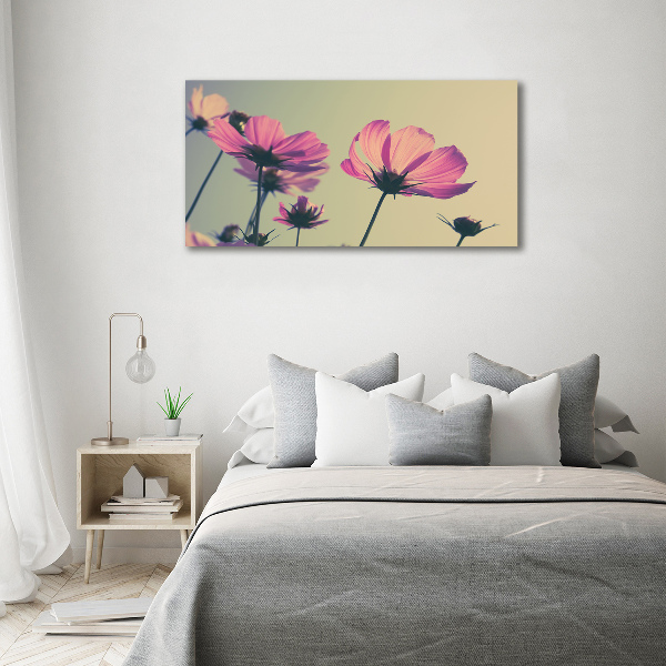 Canvas wall art Pink flowers