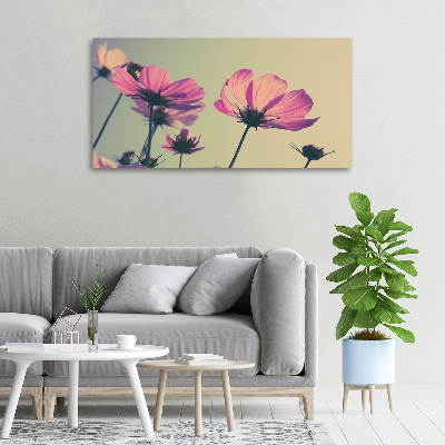 Canvas wall art Pink flowers