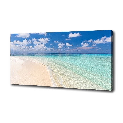 Canvas wall art Beach in the Maldives