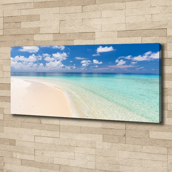 Canvas wall art Beach in the Maldives