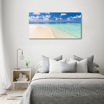 Canvas wall art Beach in the Maldives