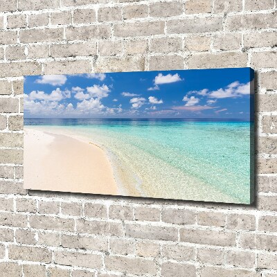 Canvas wall art Beach in the Maldives