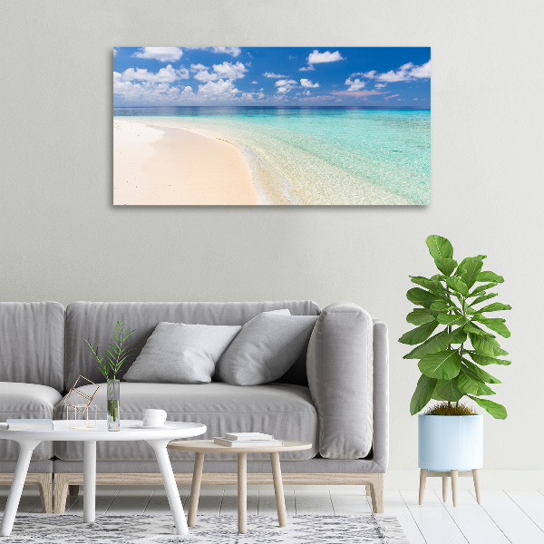 Canvas wall art Beach in the Maldives