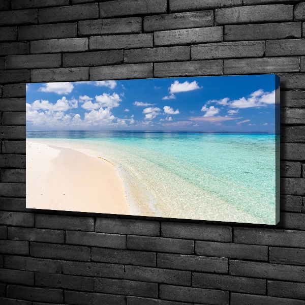 Canvas wall art Beach in the Maldives