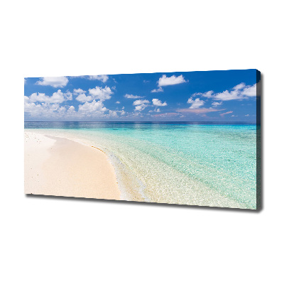 Canvas wall art Beach in the Maldives