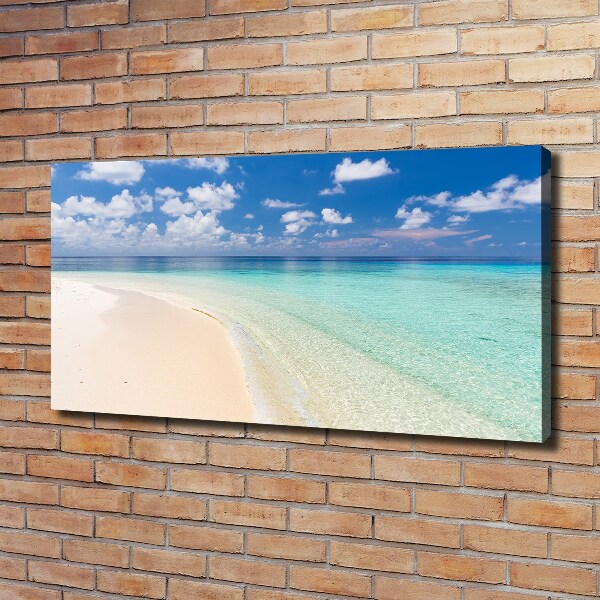 Canvas wall art Beach in the Maldives