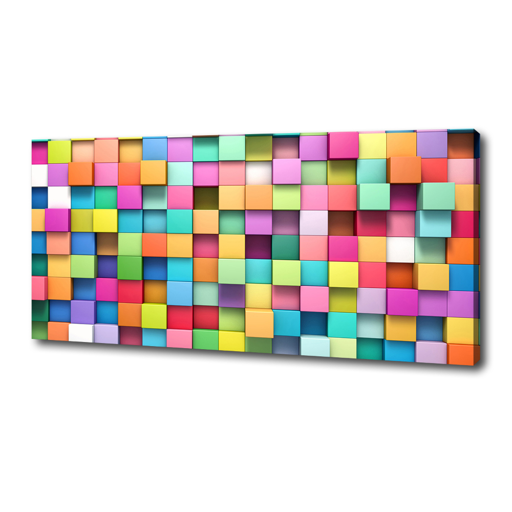 Canvas wall art Colorful squares