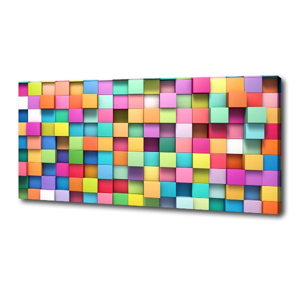 Canvas wall art Colorful squares