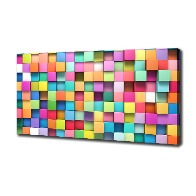 Canvas wall art Colorful squares