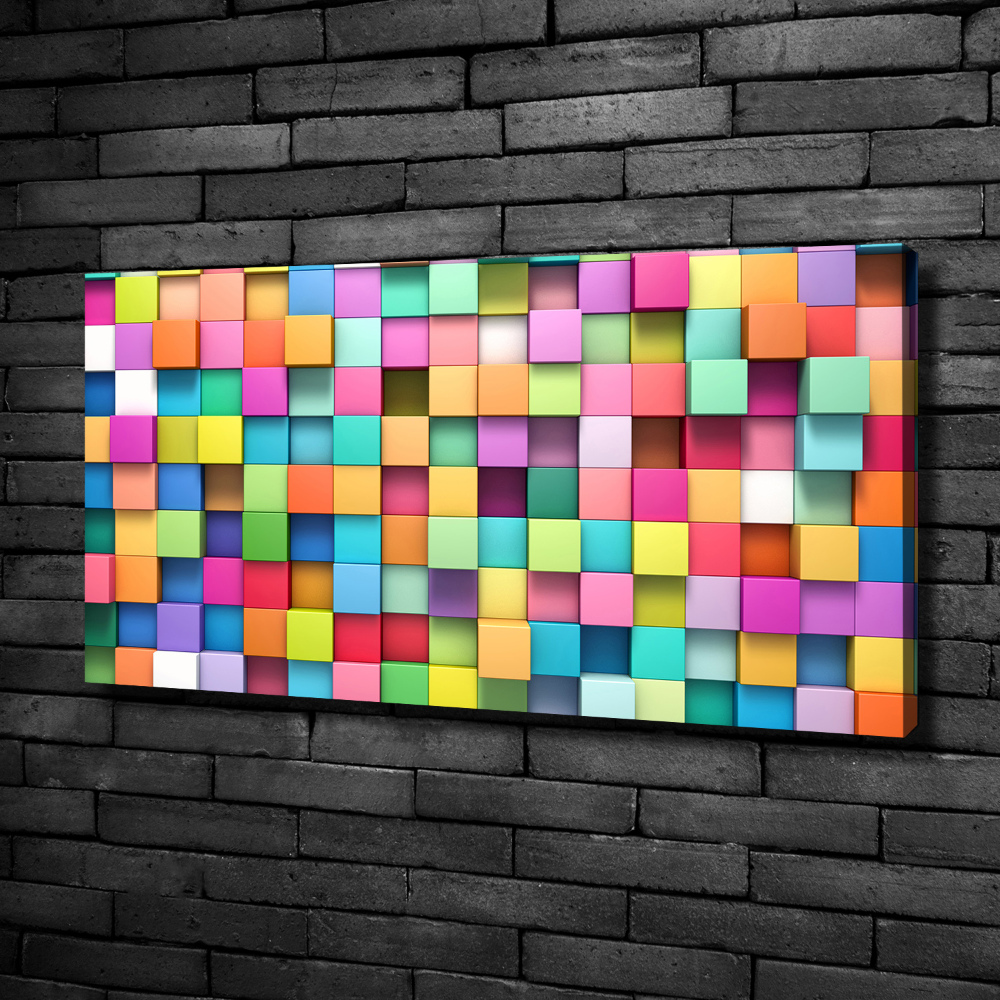 Canvas wall art Colorful squares