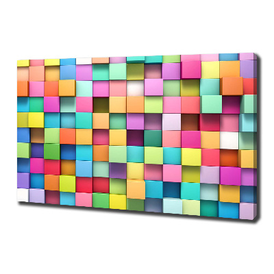 Canvas wall art Colorful squares