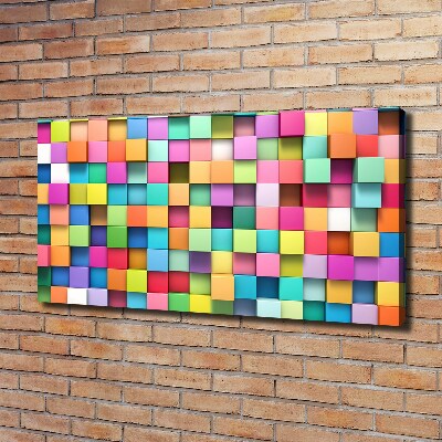 Canvas wall art Colorful squares