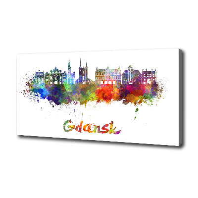 Canvas wall art Colorful Gdańsk