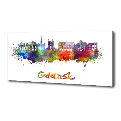 Canvas wall art Colorful Gdańsk