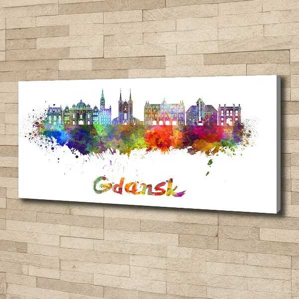 Canvas wall art Colorful Gdańsk