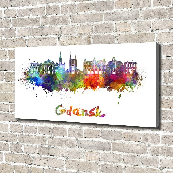 Canvas wall art Colorful Gdańsk