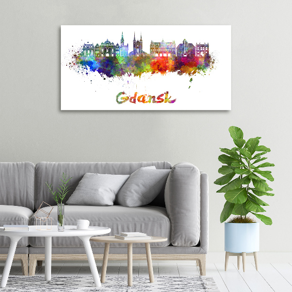 Canvas wall art Colorful Gdańsk