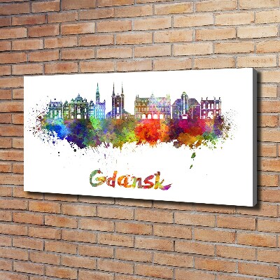 Canvas wall art Colorful Gdańsk