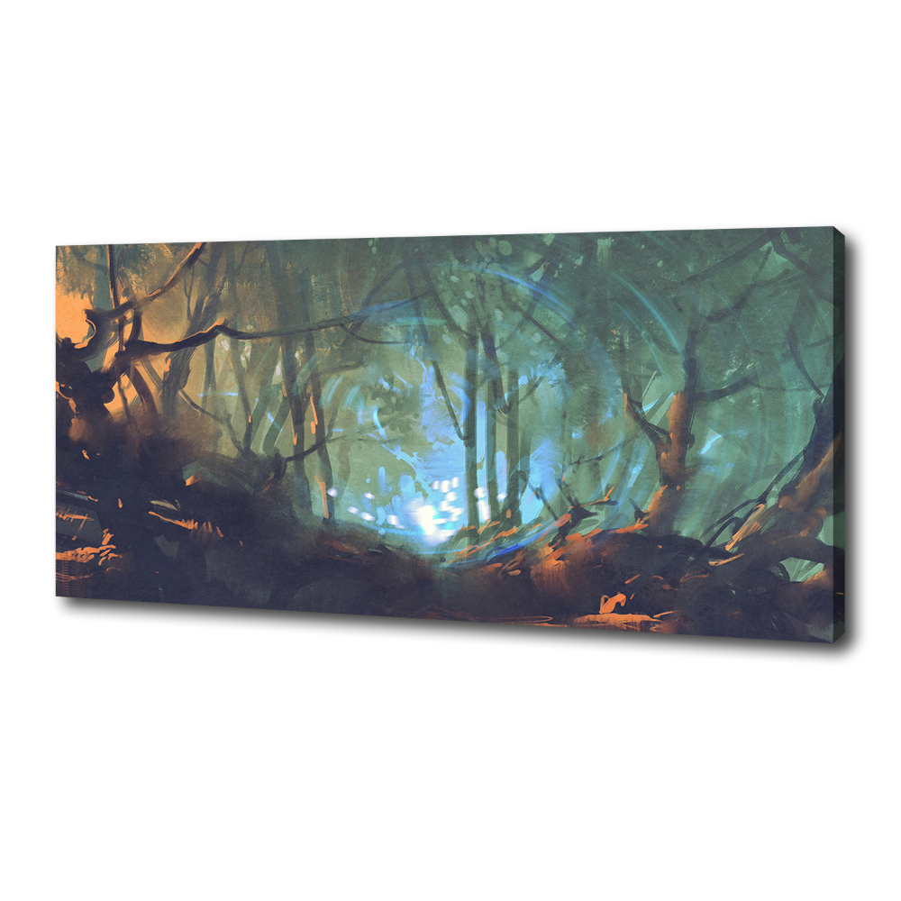 Canvas wall art Mystical forest