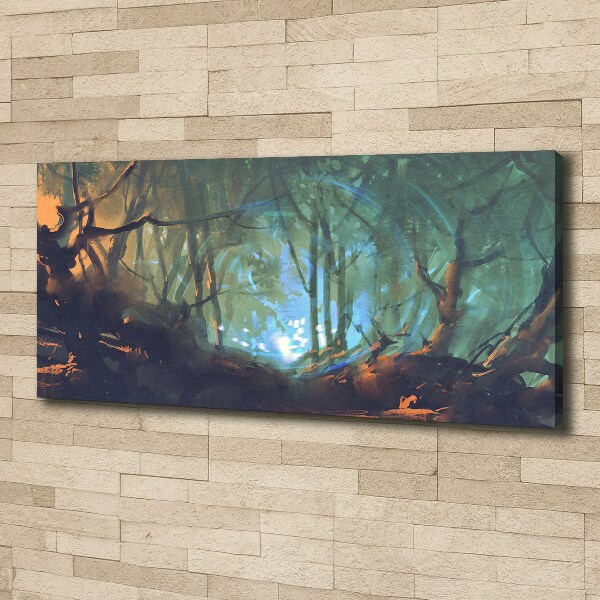 Canvas wall art Mystical forest