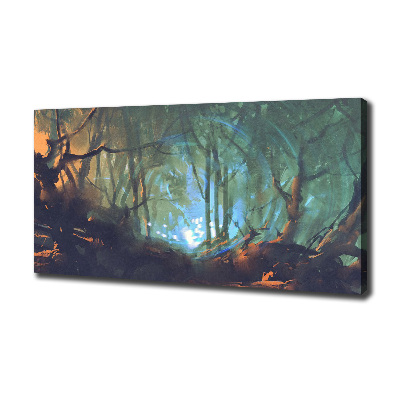 Canvas wall art Mystical forest