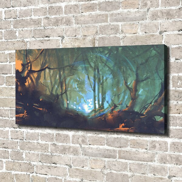 Canvas wall art Mystical forest