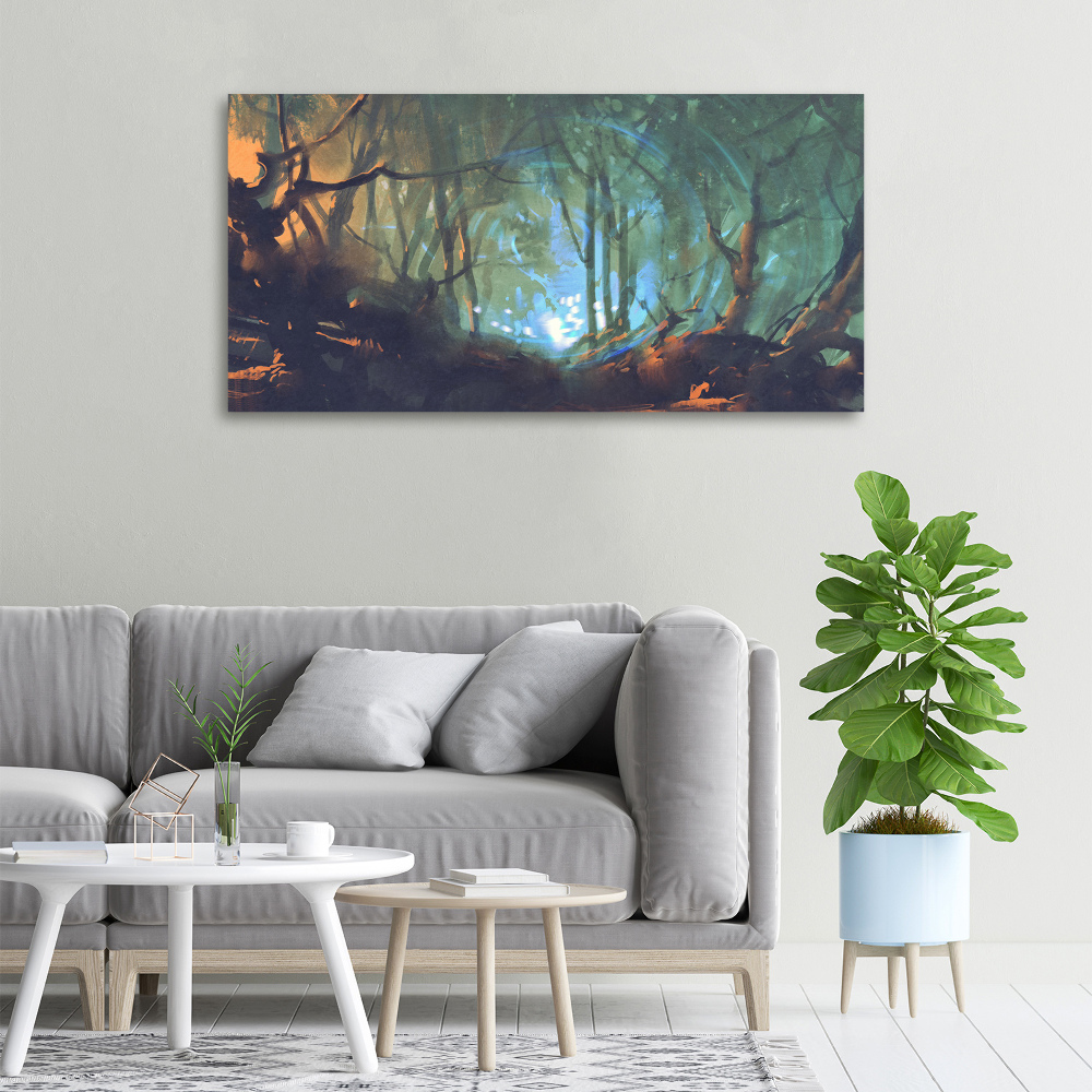 Canvas wall art Mystical forest