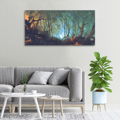 Canvas wall art Mystical forest