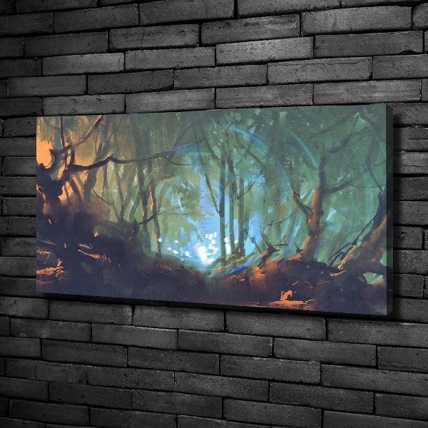 Canvas wall art Mystical forest