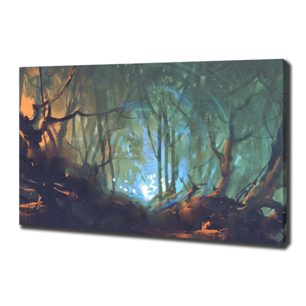 Canvas wall art Mystical forest